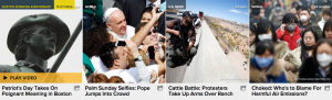 Are "selfies" newsworthy?  Even even they involve the Pope?